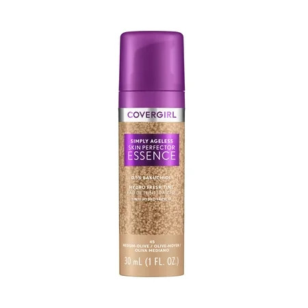 COVERGIRL Simply Ageless Skin Perfector Essence Liquid Foundation 45 Medium-Olive 1 fl oz | Walmart (US)