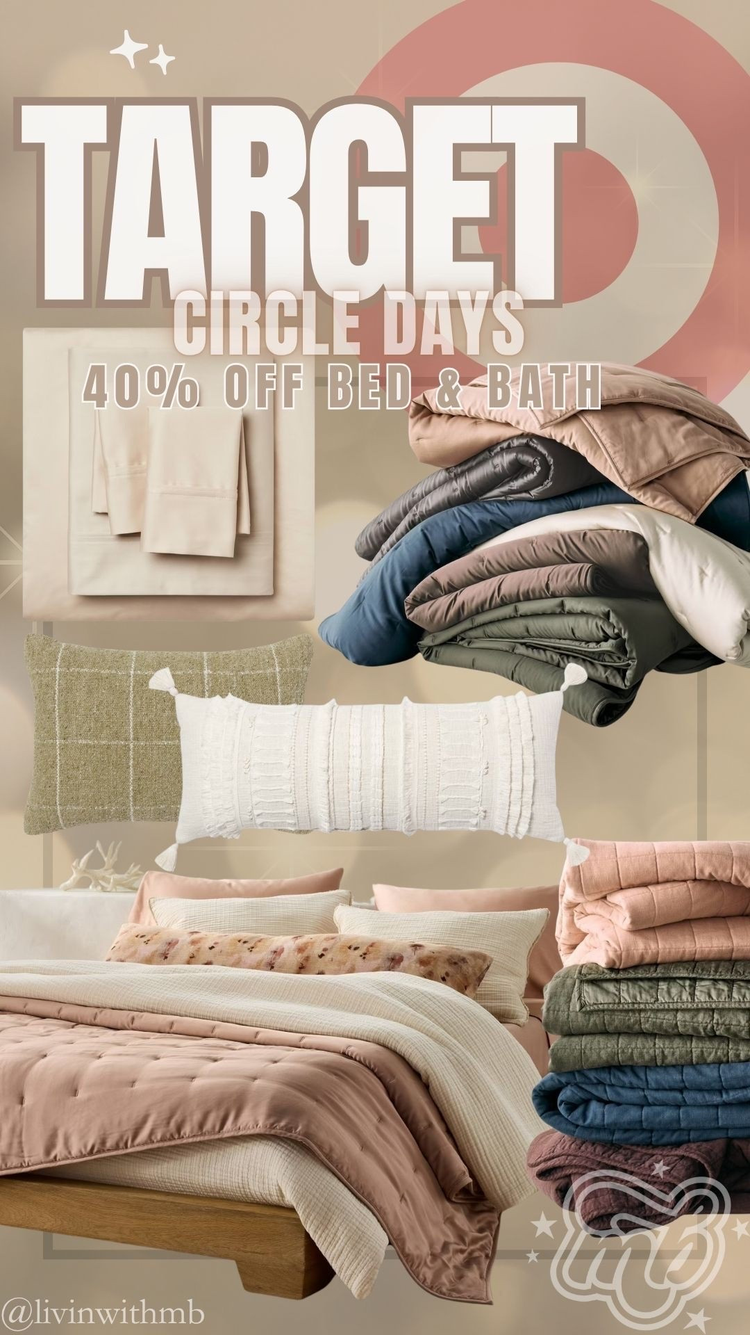40% off bedding & bath at Target! 🙌🏼

#LTKHome #LTKSaleAlert