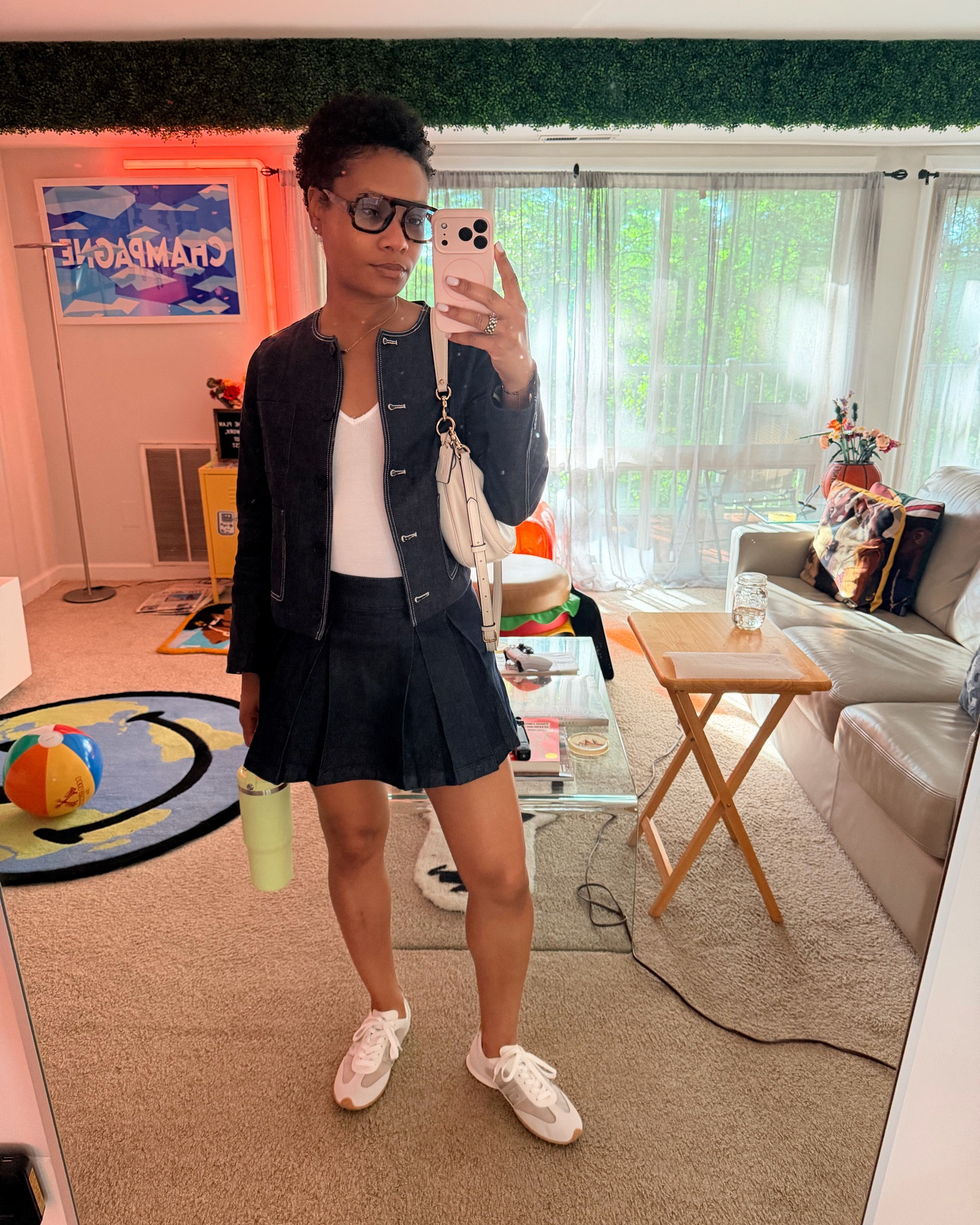 This jacket and skirt didn’t come together but they match perfectly! I’m wearing a 4 in the denim jacket, a 6 in the skirt, and the tank is a small from @Zara 😍

I paired this look with my sneakers from Back70 and love them!

#LTKootd #LTKgrwm #LTKSeasonal