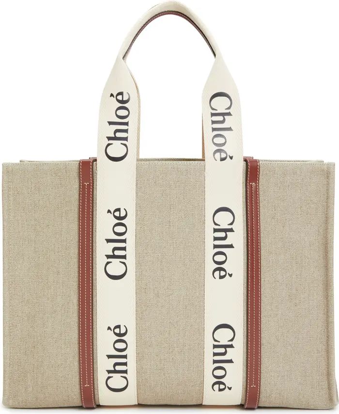 Large Woody Linen Tote | Nordstrom