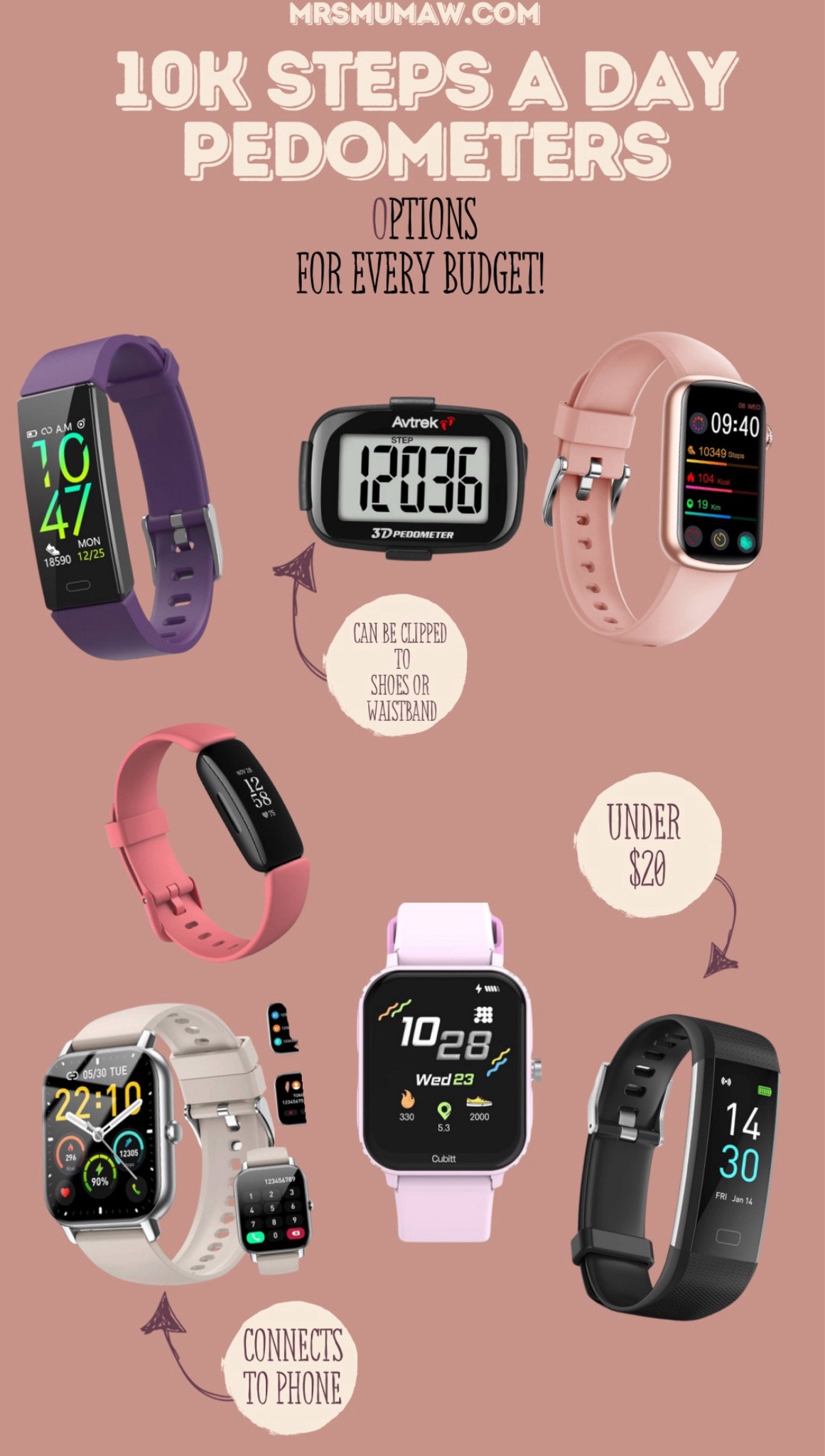 If you don’t have an Apple Watch, these work great to count your steps! 

Workout, steps, activewear , gymm

#LTKActive