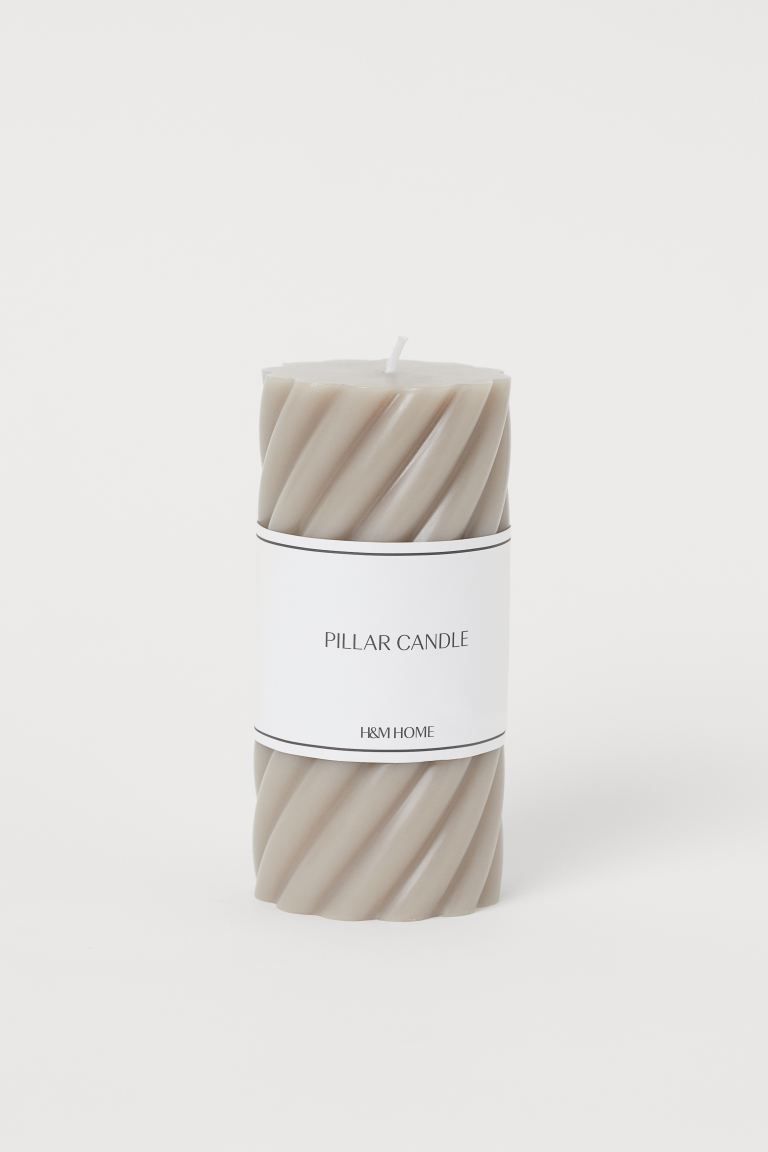 Large pillar candle | H&M (UK, MY, IN, SG, PH, TW, HK)