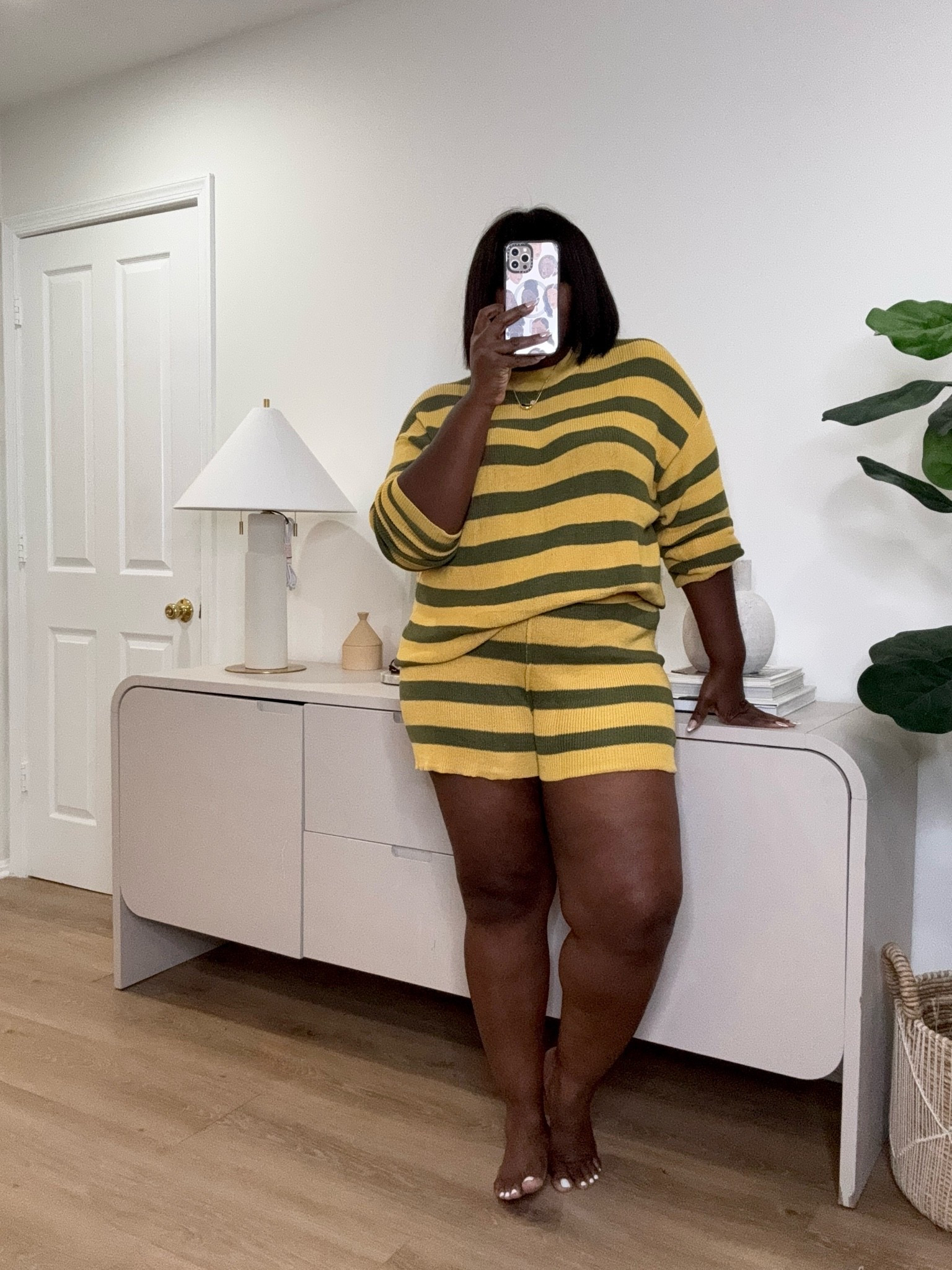 Stripes never go out of style. This cozy matching set brings a playful touch while creating a simple everyday outfit you can reach for again and again.  striped matching set, two piece outfit, women’s lounge set, casual summer outfit, cozy outfit, everyday outfit ideas, cute matching set, plus size fashion, curvy outfit ideas, comfortable outfit, casual chic style, vacation outfit, weekend outfit, relaxed fit outfit, LTK fashion

#LTKootd #LTKSeasonal #LTKHome