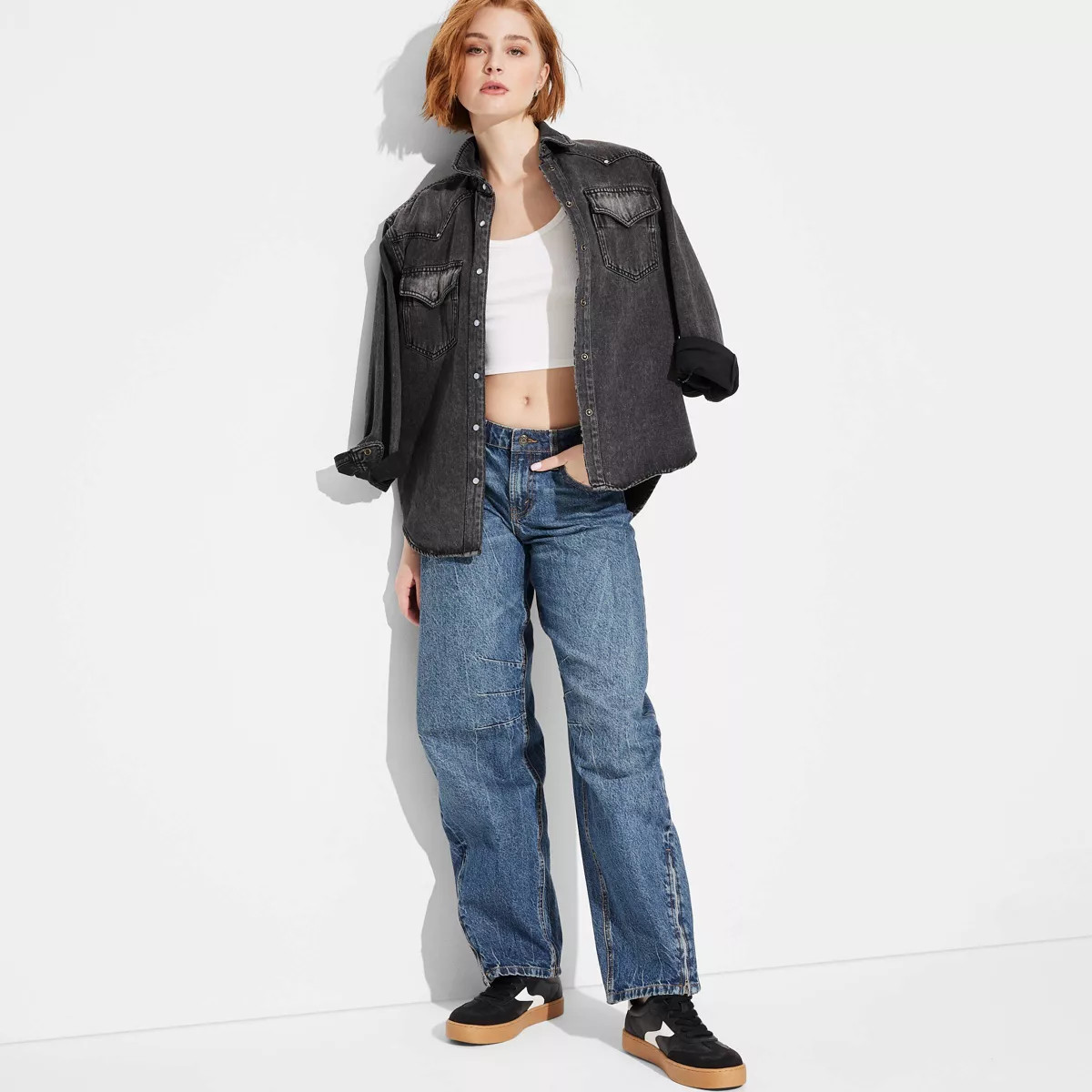 Women's Low-Rise Barrel Jeans - Wild Fable™ | Target