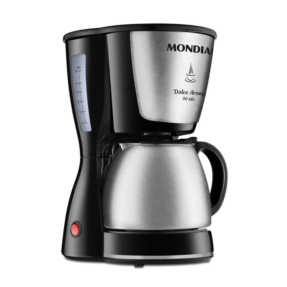 Cafeteira Mondial Dolce Arome 800W Preto/Inox 127V C-37-Ji-30X Mondial | CompraCerta (BR)