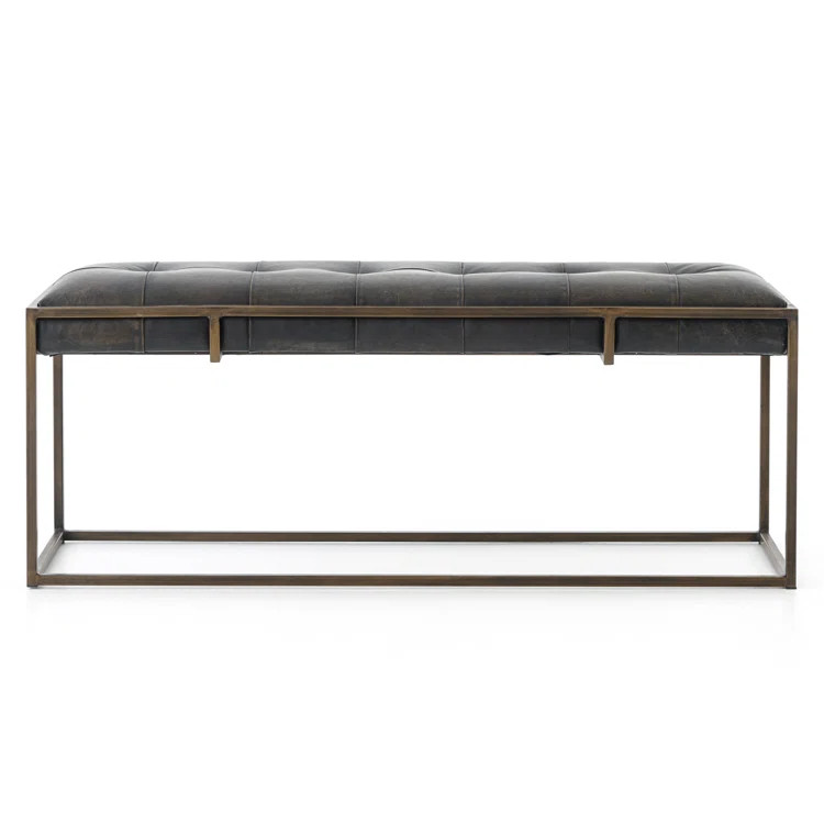 Jazelle Genuine Leather Bench | Wayfair North America