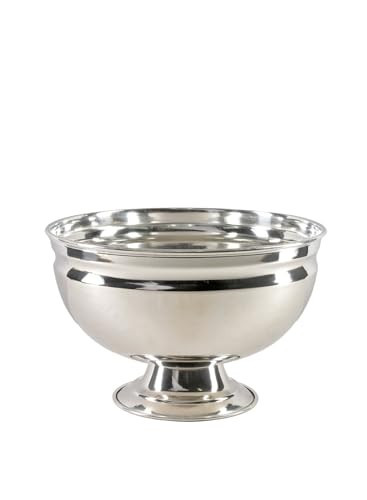 Serene Spaces Living Silver Pedestal Bowl – Elegant Decorative Centerpiece for Weddings, Events, Floral Arrangements, Trinket, Jewelry, Candy Holder, in 2 Sizes (Medium - Pack of 1) | Amazon (US)