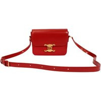 Celine Preloved Classique Triomphe Bag In Red Leather | Dorothy Perkins (UK)