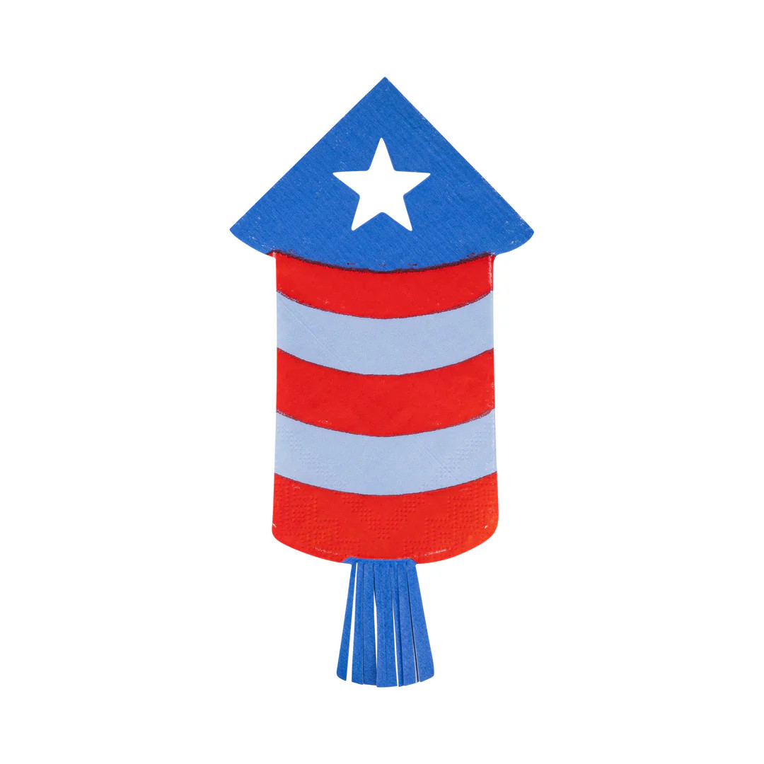 Firecracker Shaped Paper Napkin | My Mind's Eye