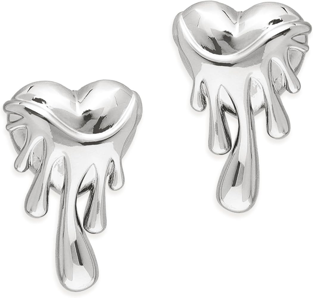 Heart Stud Earrings for Woman, Cute Statement Earing Prom Bridal Wedding Accessories Fashion Prep... | Amazon (US)