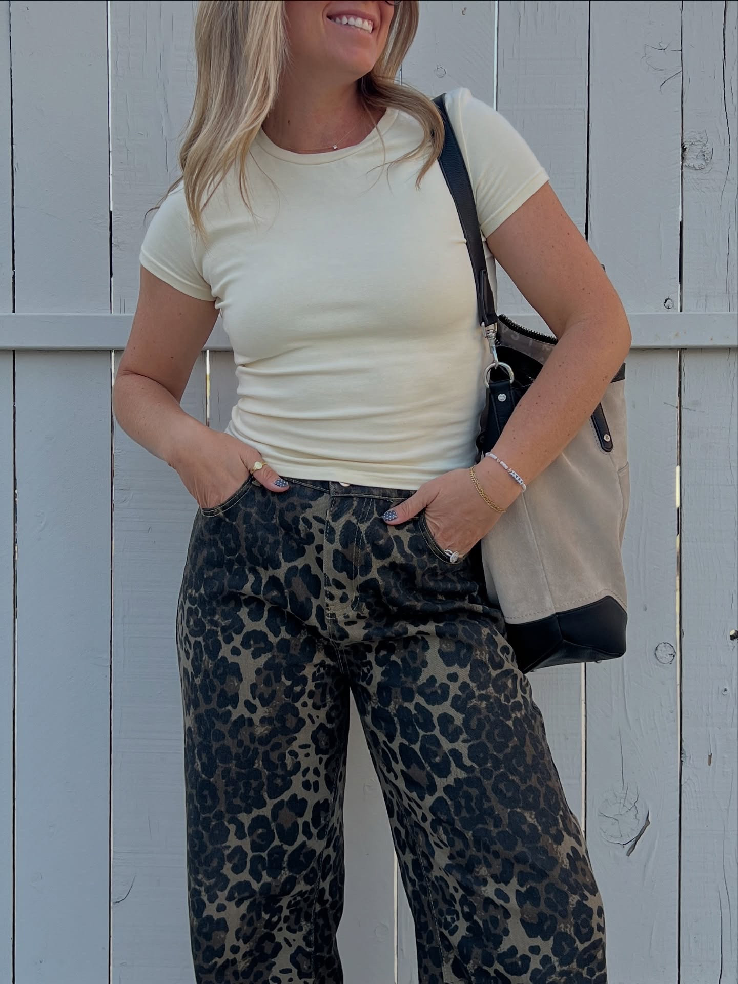 Saturday night church ootd & some nail inspo 💛🐆🎀