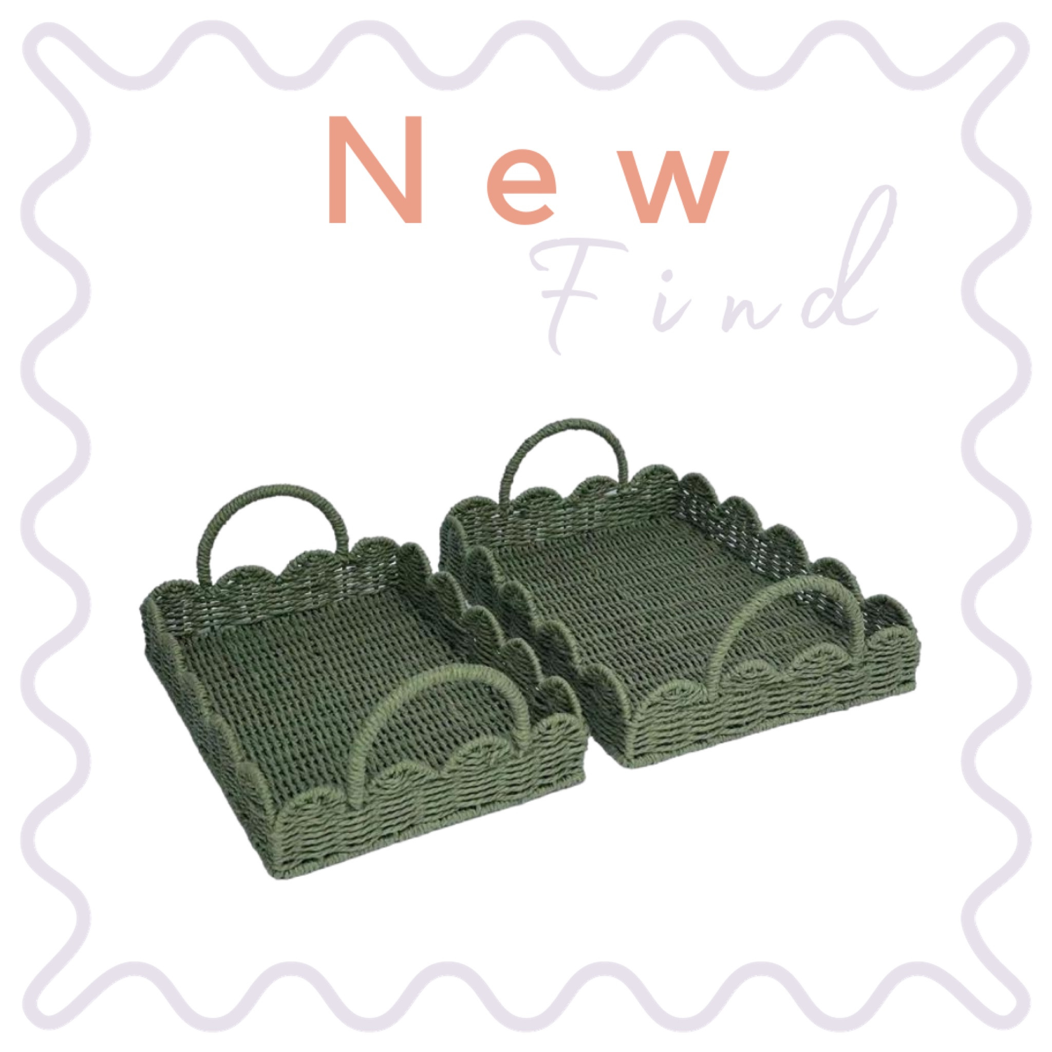 See of 2 scalloped trays under $90!

#LTKhome #LTKsalealert #LTKCyberWeek