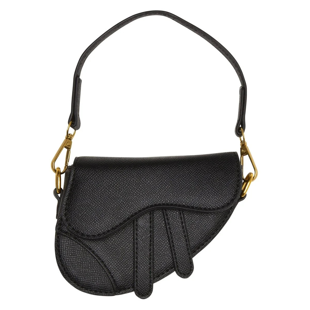 MINI SADDLE PURSE ONE SIZE / BLACK | Mini Dreamers 