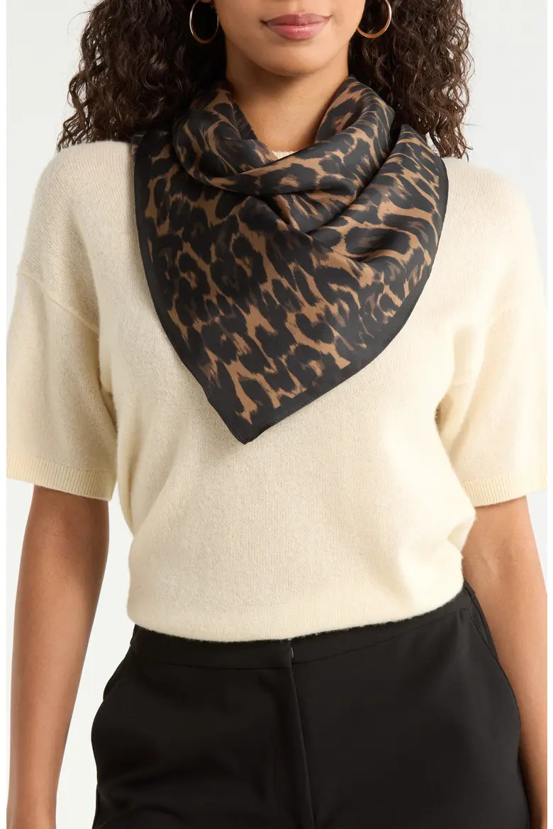 Printed Square Silk Scarf (Women) | Nordstrom | Nordstrom
