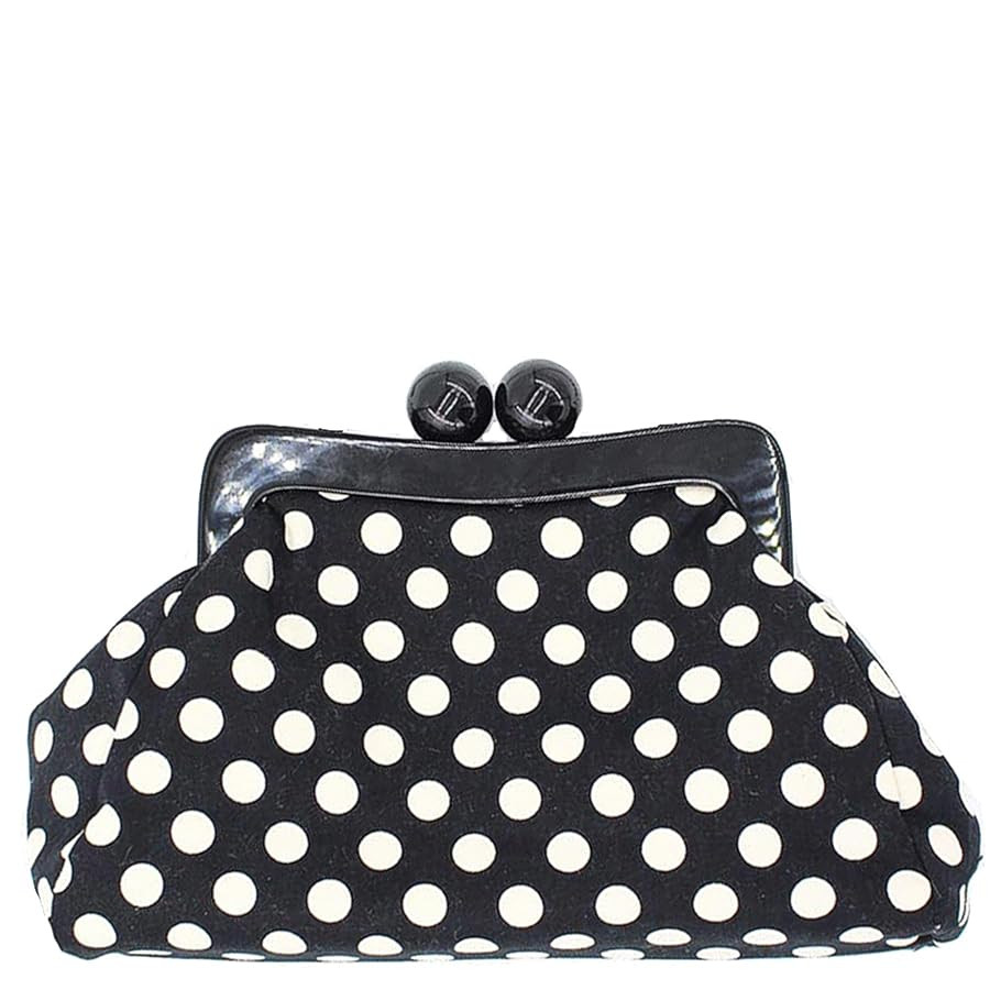Polka Dot Evening Bag Clutch Purse for Women Wedding Party Handbag Cocktail Bag | Amazon (US)