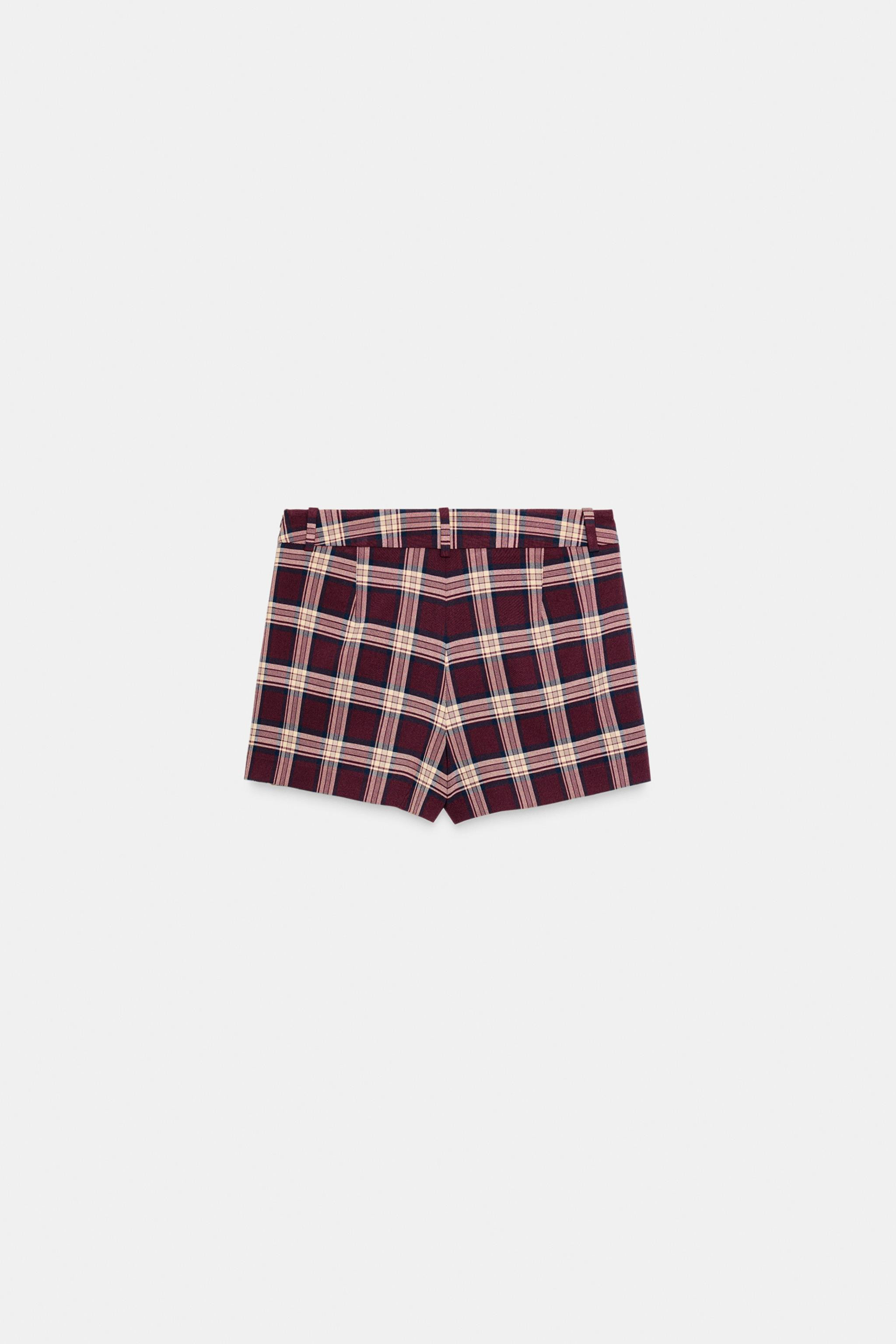 PLAID PLEATED SKORT | Zara US