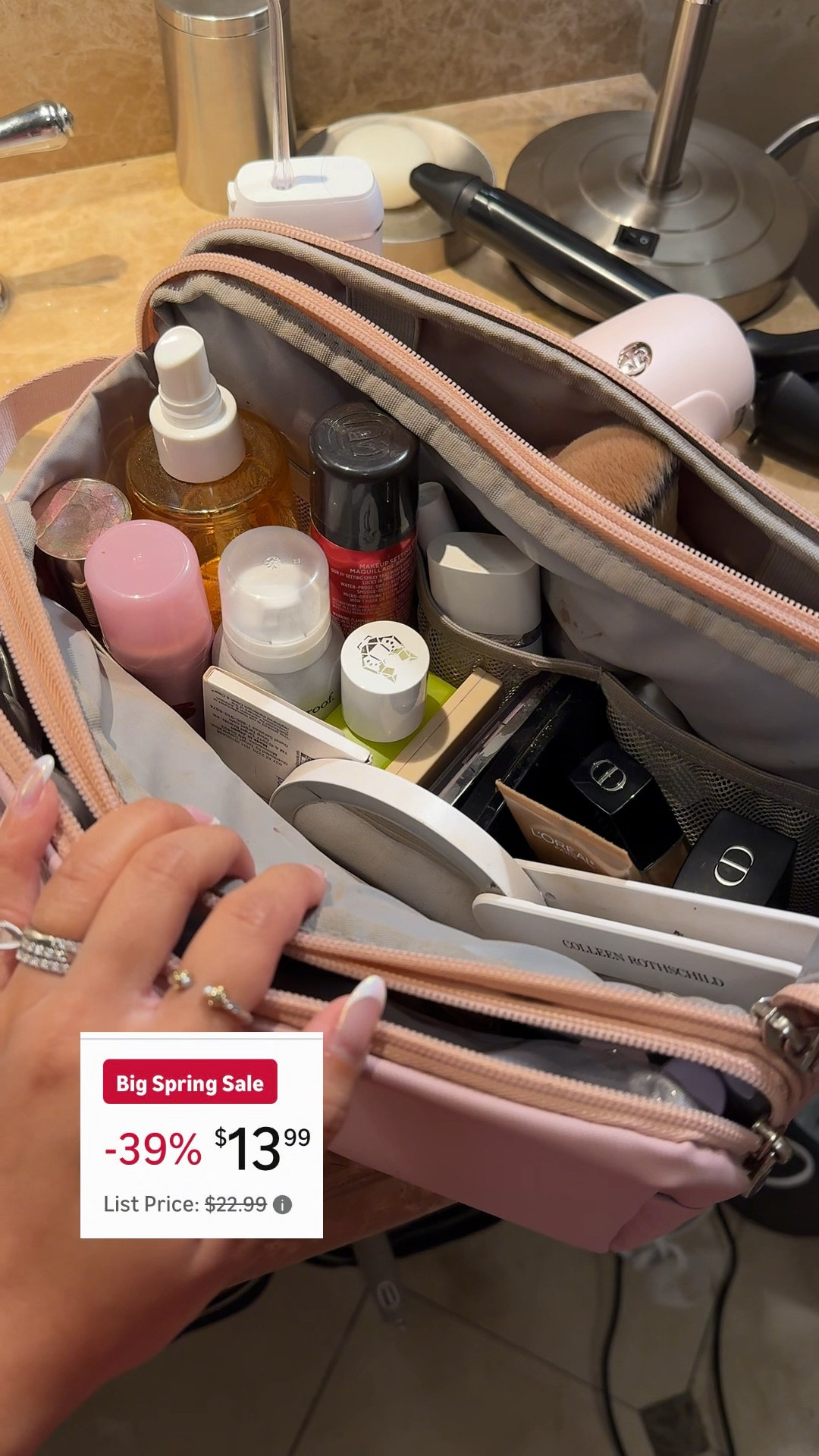 Sale alert - Bagsmart toiletry bag! I use as my travel makeup bag! 

#LTKgrwm #LTKSaleAlert #LTKBeauty