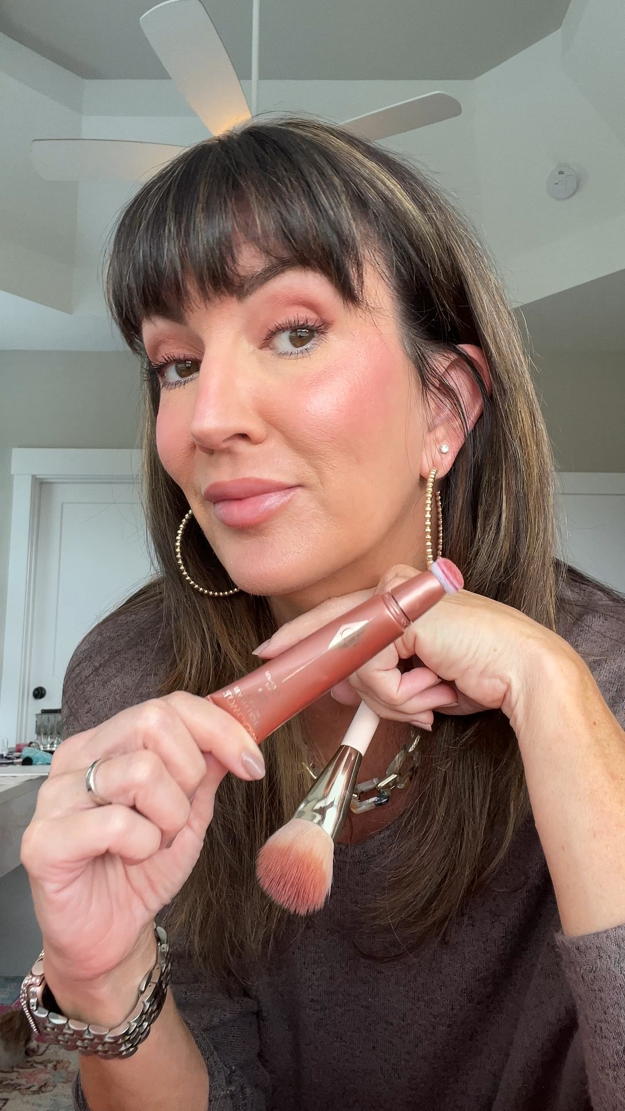 💖 Glowing Cheeks! I love 💕 love this formula. Best application is with a cream blush brush IMO.  // Wearing shade “Pinkgasm"

#LTKVideo #LTKOver40 #LTKBeauty