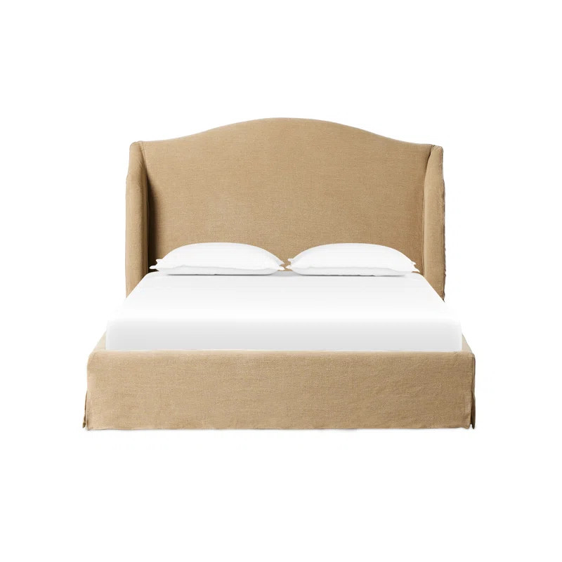 Mulberry Upholstered Wingback Bed | Birch Lane