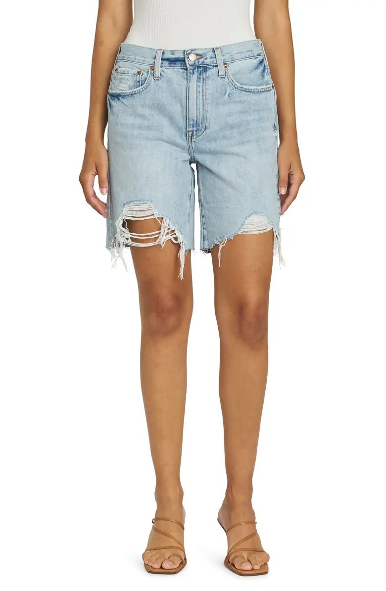 Kelly Distressed Denim Shorts | Nordstrom