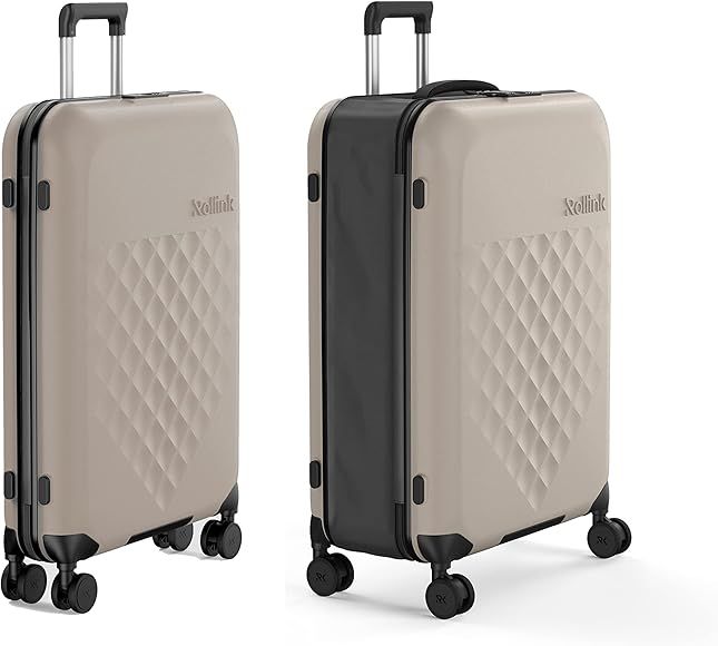 Rollink Flex 360 Carry-On Fully Collapsible Suitcase - Hardshell, Silent Smooth Double Spinner Wheel | Amazon (US)