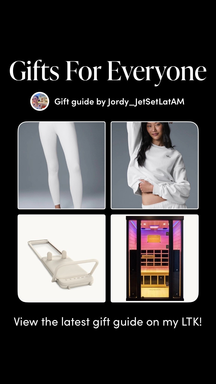 A curated guide to splurge-worthy gifts for everyone—elevated wellness, luxe athleisure, smart tech, and home upgrades that make every day feel intentional. From Alo essentials to infrared saunas and beauty devices, these standout picks are perfect for shoppers looking for unique, high-impact gifts that last. Discover pieces they’ll use, love, and remember.


#LTKHoliday #LTKGiftGuide #LTKCyberWeek