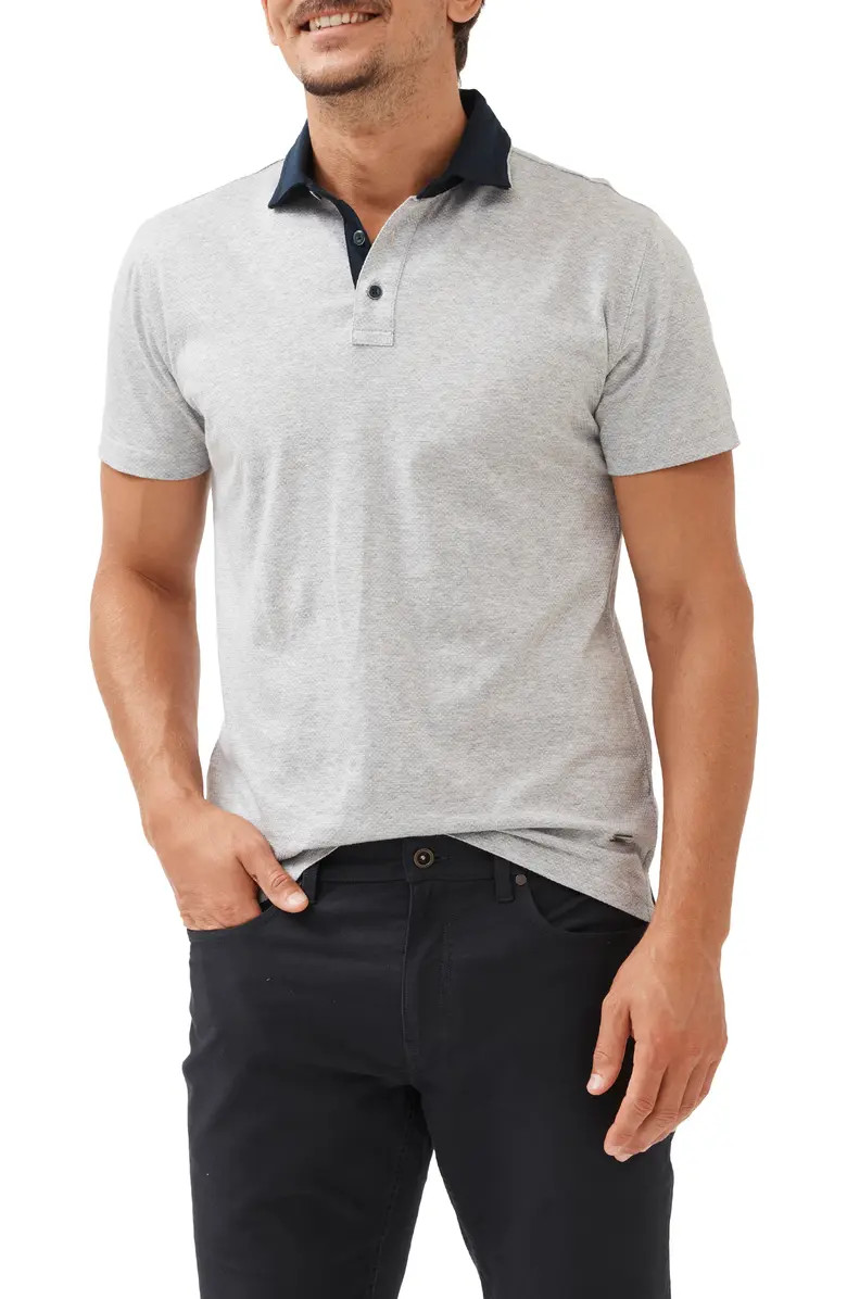 Stanley Point Dot Print Short Sleeve Polo | Nordstrom