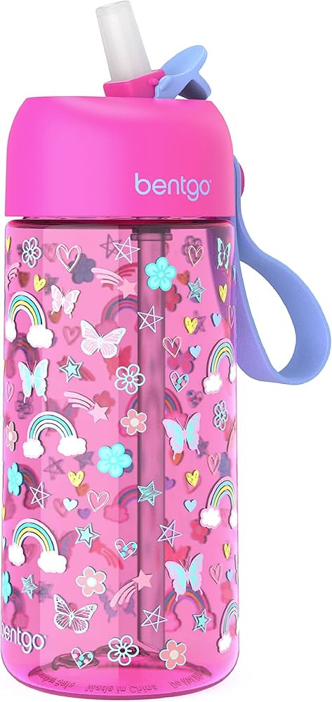 Bentgo® Kids Water Bottle - New & Improved 2023 Leak-Proof, BPA-Free 15 oz. Cup for Toddlers & C... | Amazon (US)