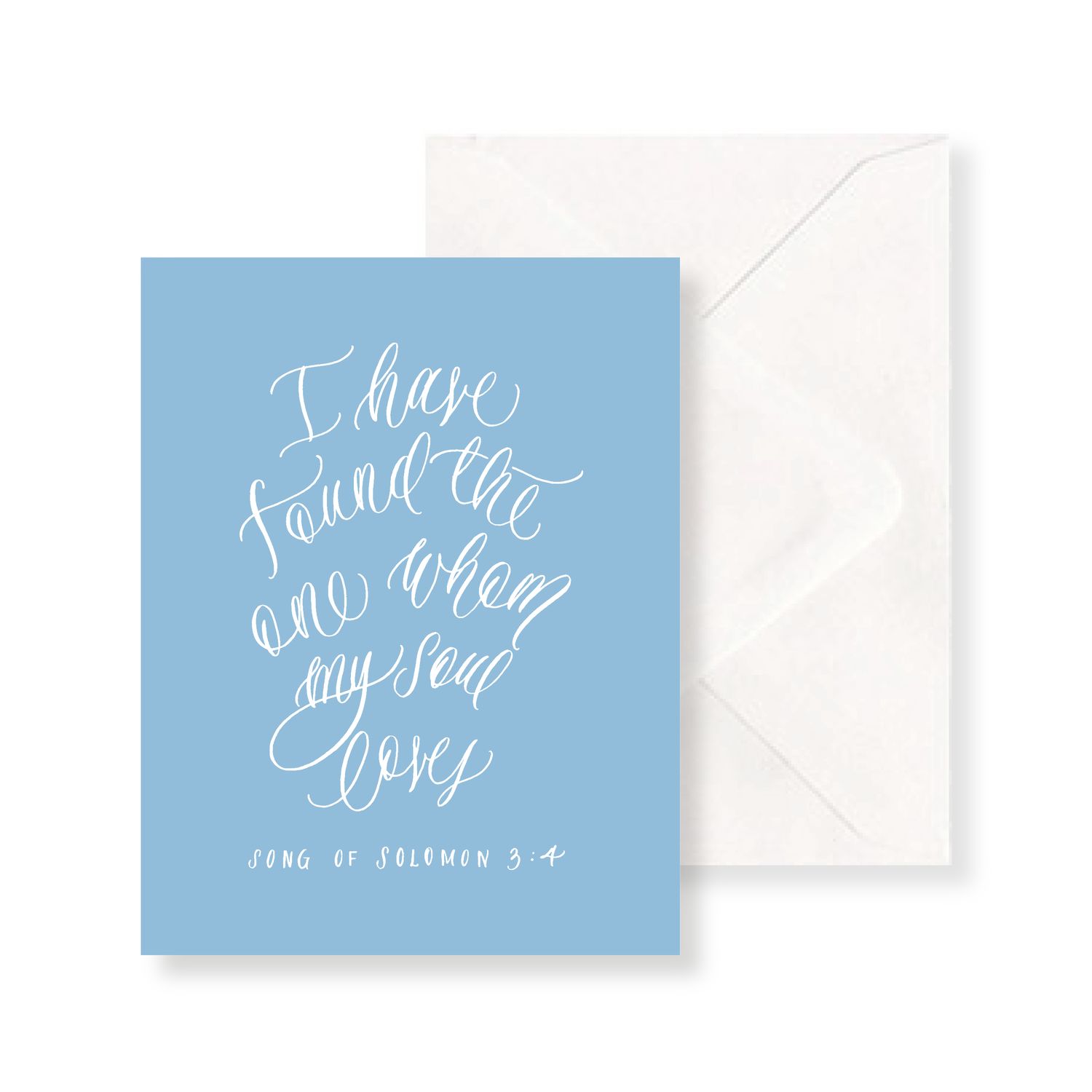I Have Found The One Whom My Soul Loves Watercolor Valentine's Day Greeting Card — Simply Jessi... | Simply Jessica Marie