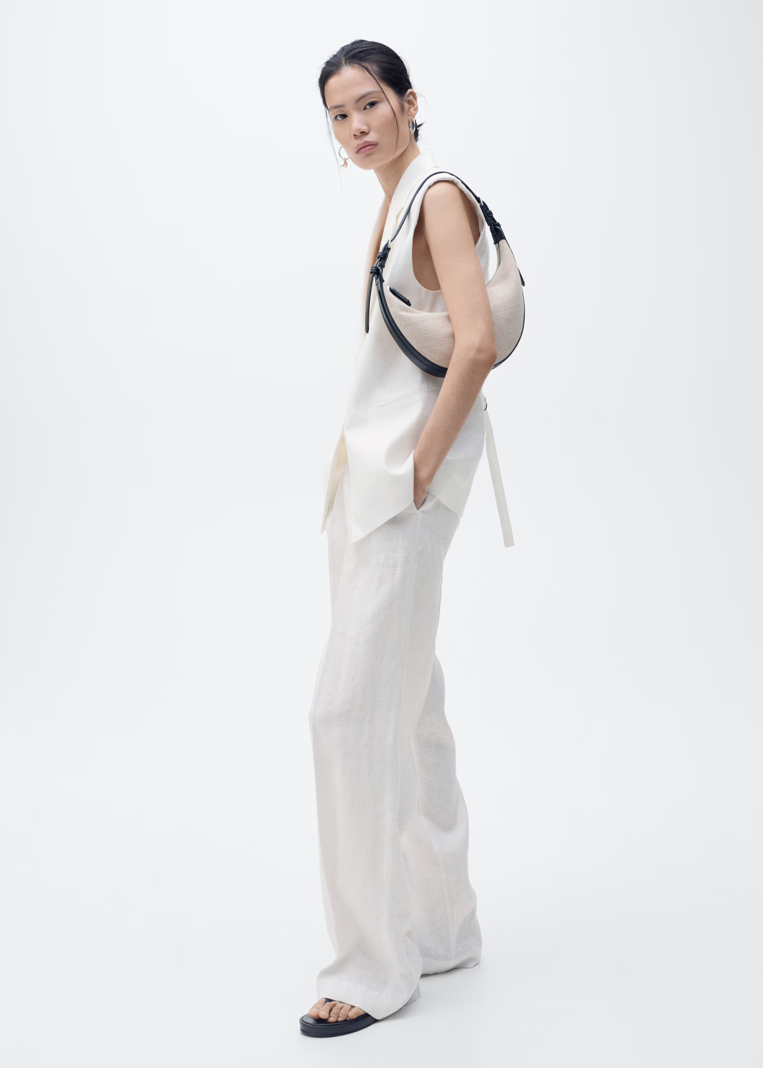 Linen suit waistcoat - Women | MANGO USA | Mango (US/MX/AU)