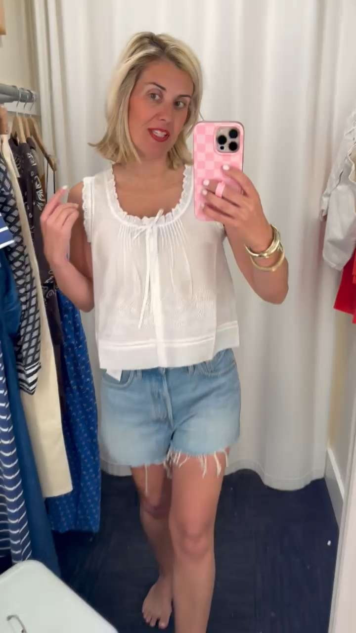 #LTKxMadewell 20% off sitewide! Cutest little top, size XXS. These shorts are a great length for moms, size 27! 

 #LTKxMadewell #LTKootd #LTKSaleAlert