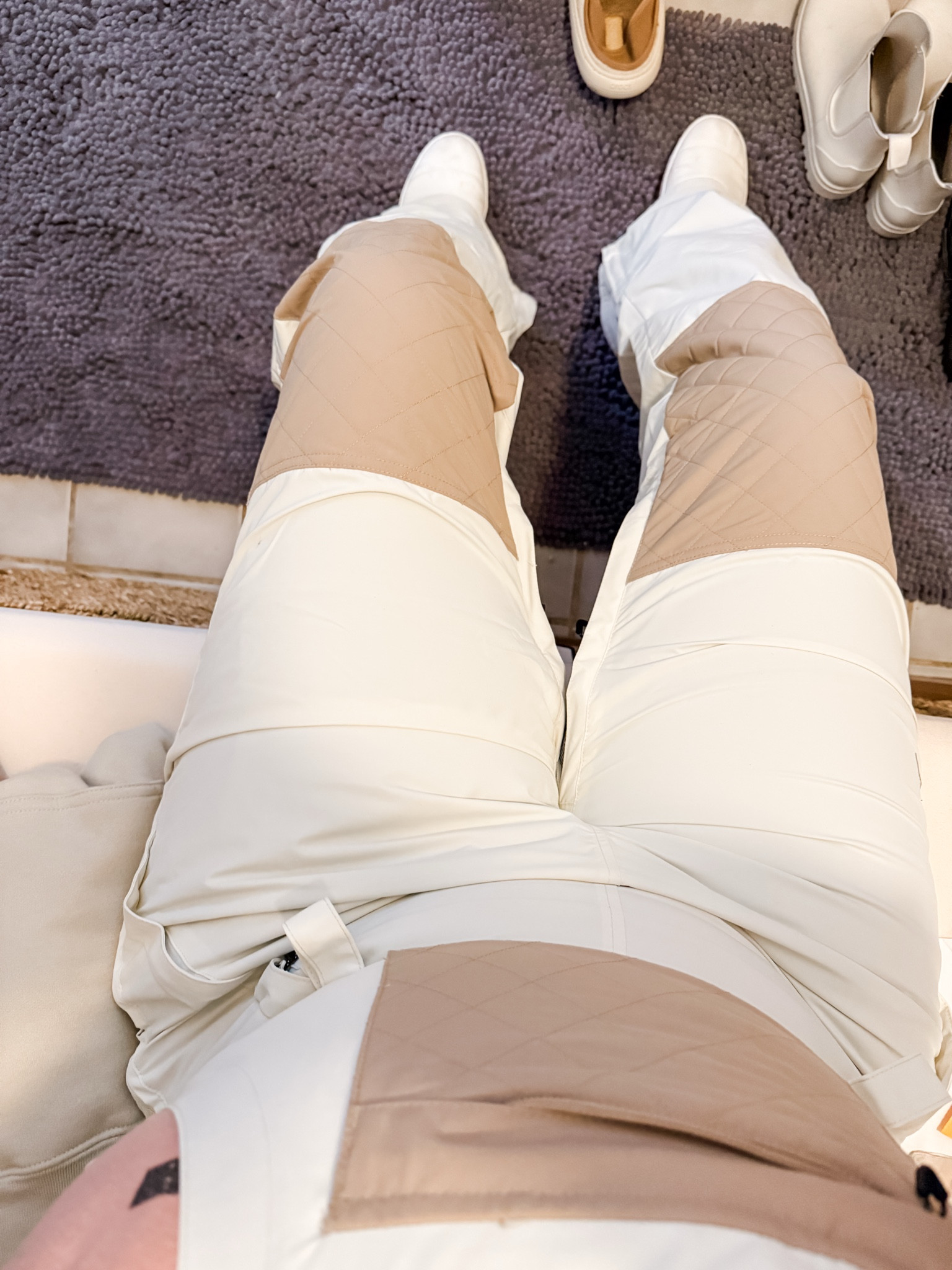 So many of you were loving my snow pants - I’m very glad that I finally ordered a pair (and that I got them before our recent big snowstorm!). I usually wear a size large, but based on sizing went for XL and am glad I did - they are slightly tight around my thighs, but perfect everywhere else. They are really long, but would have felt too small if I went with my normal size. So just pay extra attention to the sizing chart to get your best size! Love the pocket in the front to keep my phone safe, but also easy to access under the zipper of my coat. Also easy to get on and off with the side zippers.

#LTKActive #LTKSeasonal #LTKmomlife