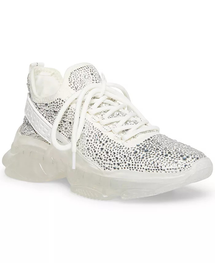 Women's Maxima Rhinestone-Trim Trainer Sneakers | Macys (US)