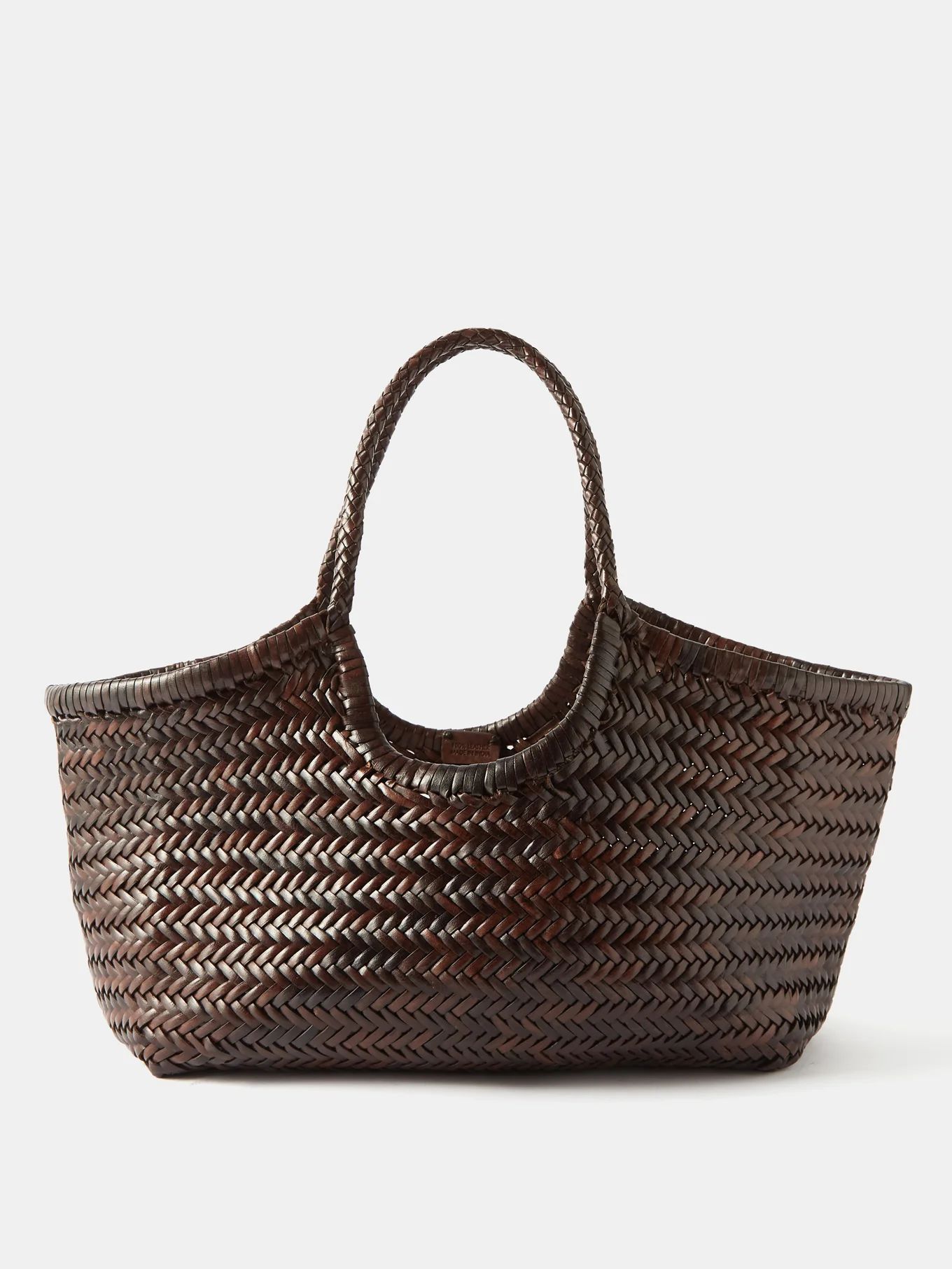 Nantucket large woven-leather basket bag | Dragon Diffusion | Matches (EU)