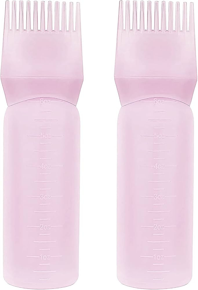 Yebeauty Root Comb Applicator Bottle, 2 Pack 6 Ounce Applicator Bottle for Hair Dye Bottle Applic... | Amazon (US)
