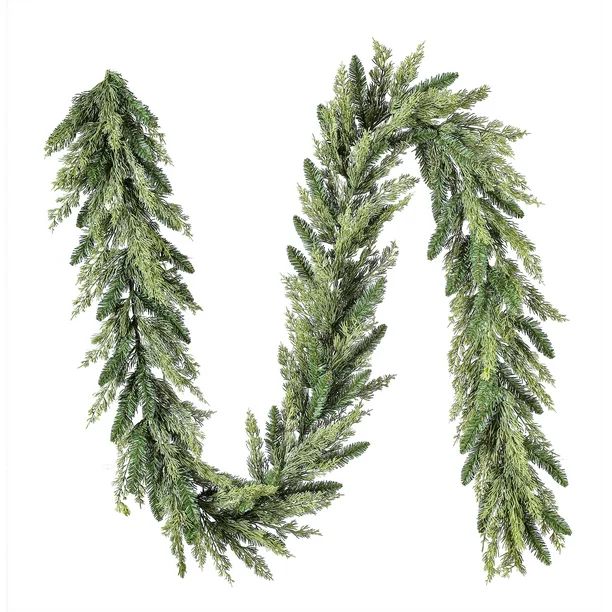 Holiday Time Non-Lit Greensboro Artificial Christmas Garland, 9' - Walmart.com | Walmart (US)