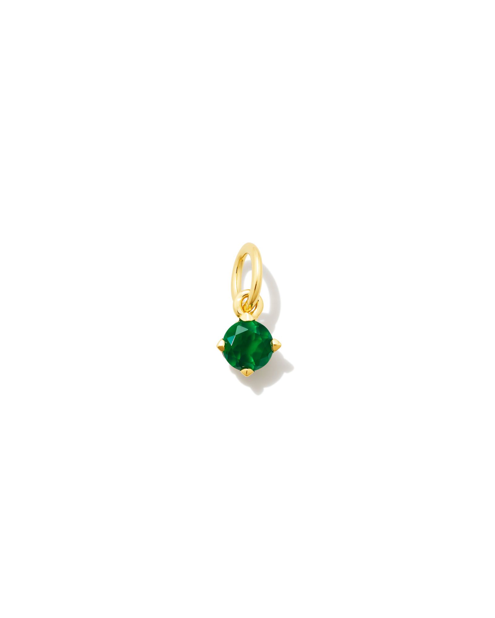 Blakely 18k Gold Vermeil Charm in Green Onyx | Kendra Scott