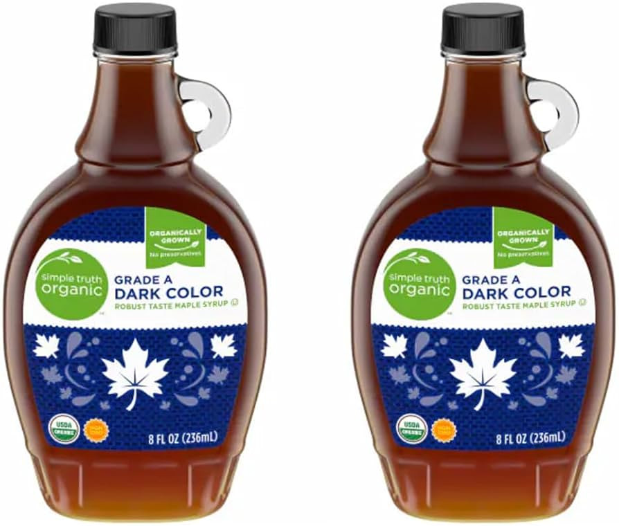 Generic Simple Truth Organic Maple Syrup Grade A Dark Color Robust, 8 oz (Pack of 2) | Amazon (US)