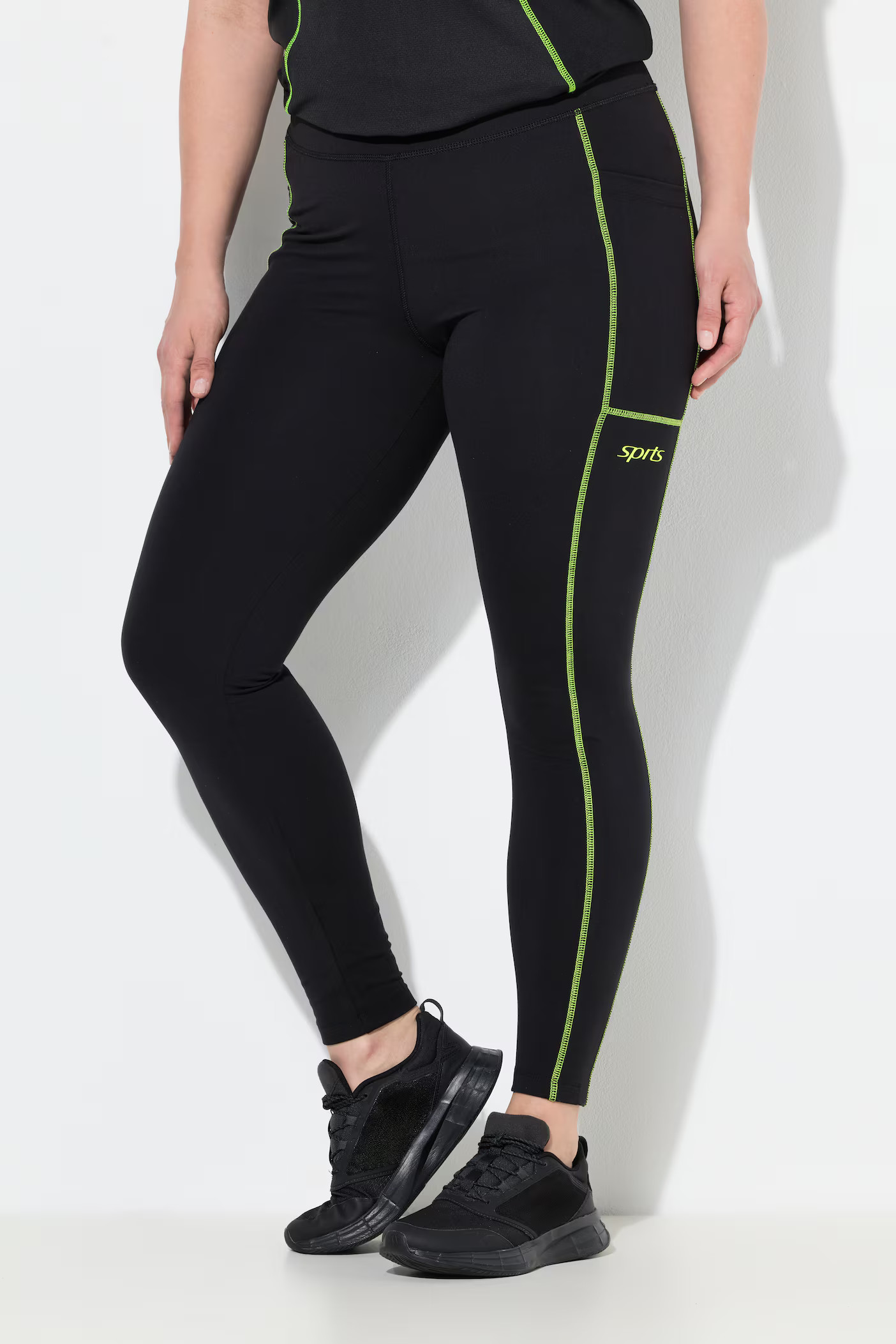 Neon Seam Quick Drying Performance Leggings | Ulla Popken - US