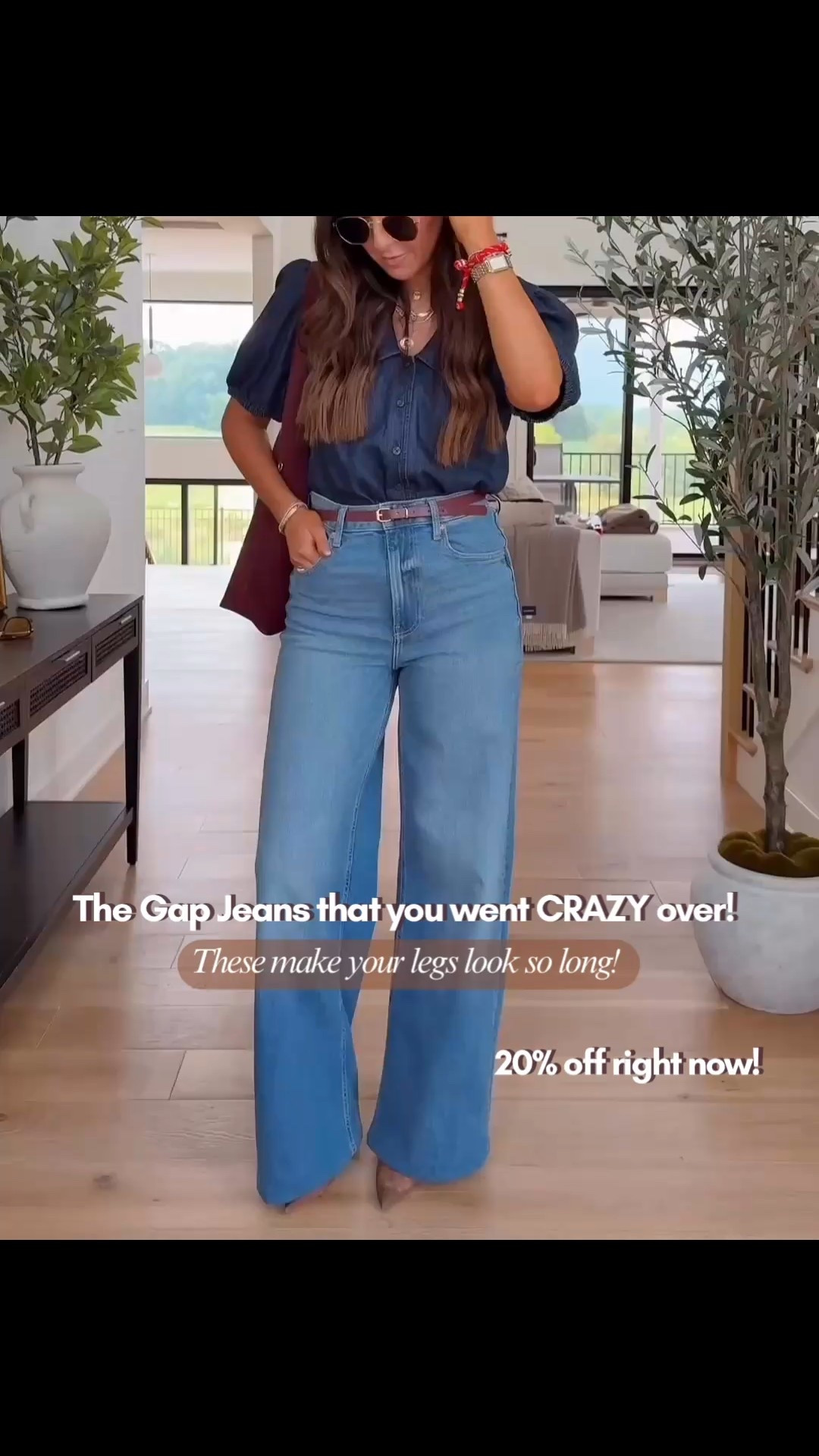 My favorite high waisted wide leg gap jeans are on sale right now! I am 58 and I do the 28 tall

#LTKSaleAlert #LTKFindsUnder100