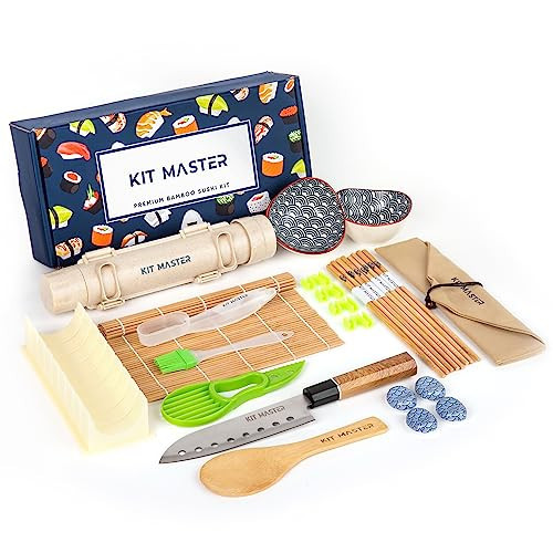 Kit Master At home Sushi Making Kit for Beginners and Pros – All in One Set – Easy to Use - Promotes Healthy Eating and Perfect Gifts for People Who Love to Cook. | Amazon (US)