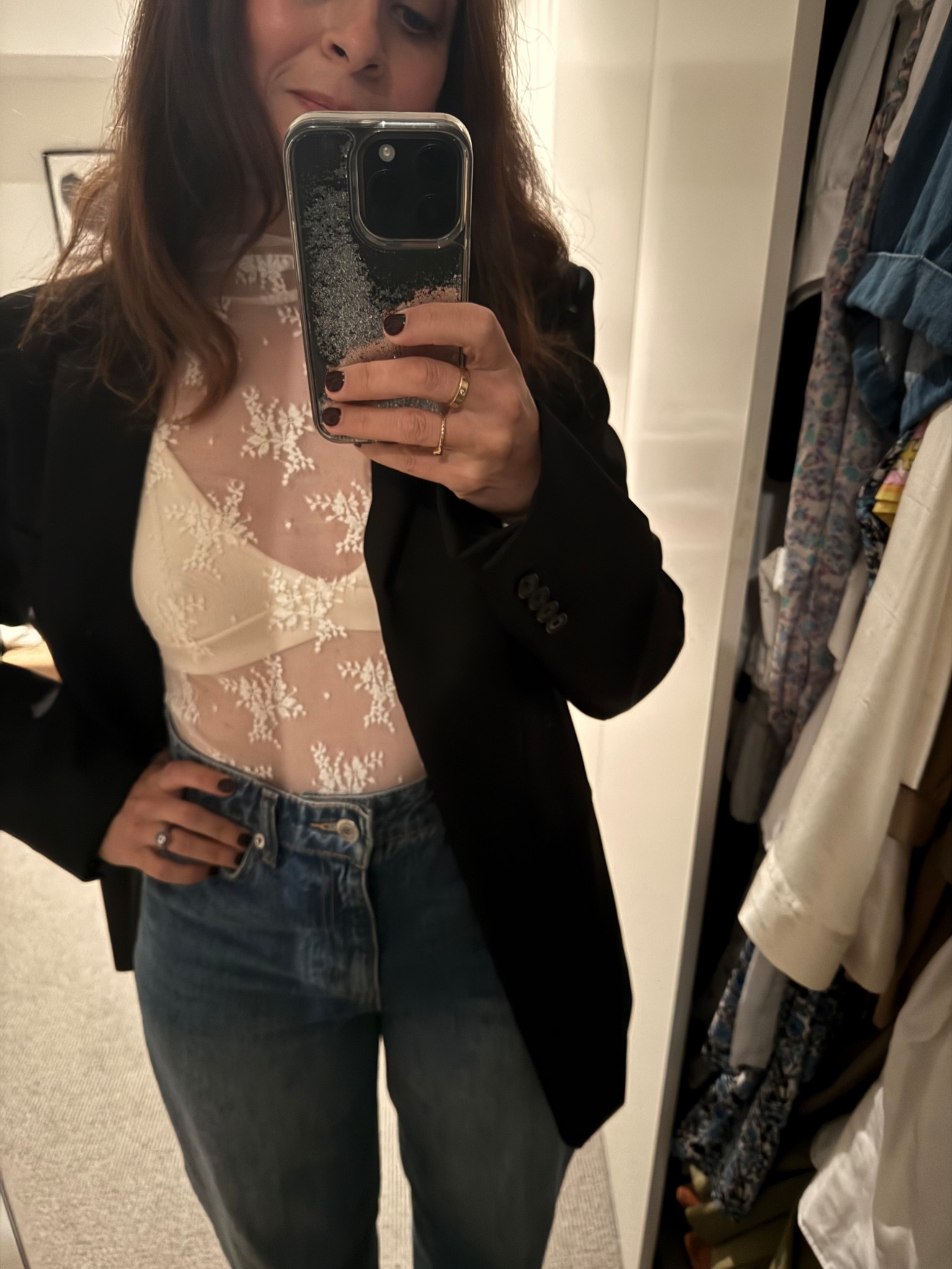 Free People sheer top in size small, true to size. 

#LTKautumn #LTKaustralia