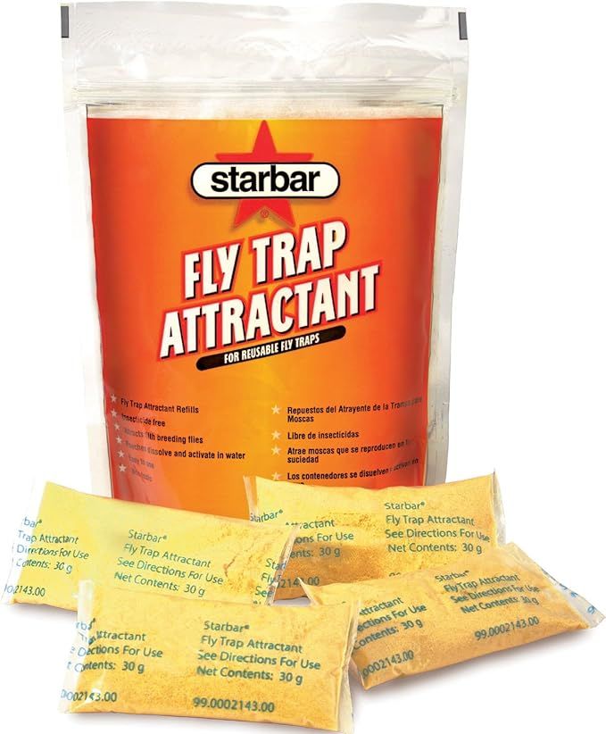 Starbar Fly Trap Attractant Refill For Reusable Fly Traps, 8-30g | Amazon (US)