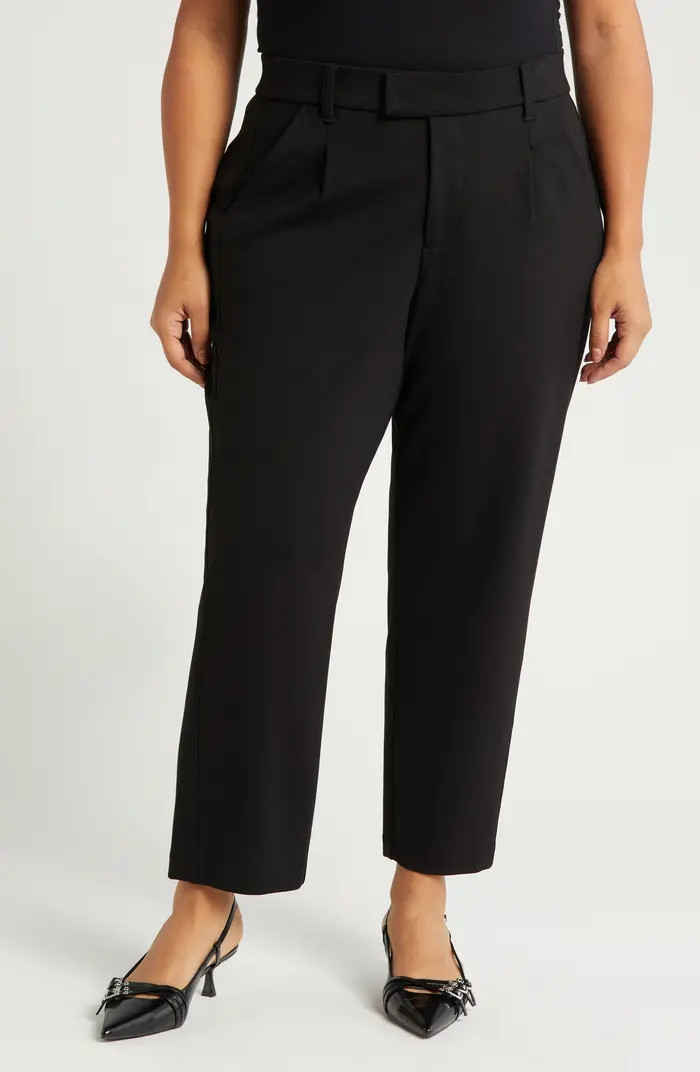 Wit & Wisdom 'Ab'Solution Skyrise Pleated Ankle Straight Leg Pants | Nordstrom | Nordstrom