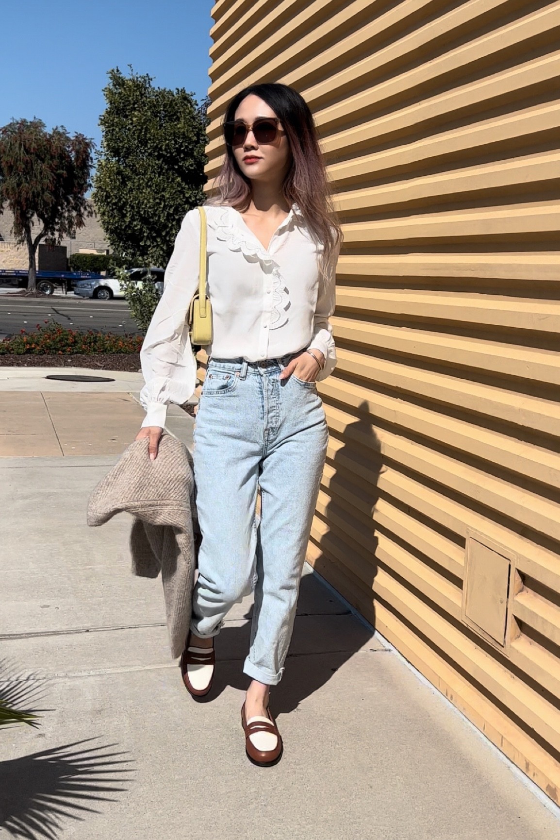 Some cute pieces for sunday from @sezane, a high-quality, Parisian Brand 

Featuring:
Chloe Shirt - High collar long sleeve shirt. The main fabric is 100% silk with embroidered band on placket and collar. The embroidered collar makes this shirt so unique.

Andre Loafers - these minimalist loafers are made Italian workshop with smooth leather exterior, leather lining and insole,  rubber outsole and leather laminated heel. It is super comfy and cute.

 Othello Cardigan - Loving this baby alpaca long-sleeve cardigan for the fall. Twisted knit at armholes, cuffs, and bottom with round neckline. Made in Italy



#LTKworkwear #LTKstyletip