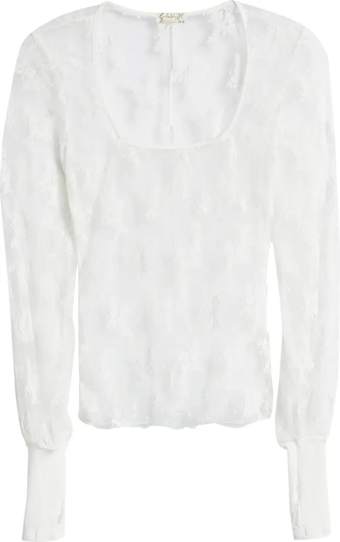 U Into This Embroidered Sheer Top | Nordstrom