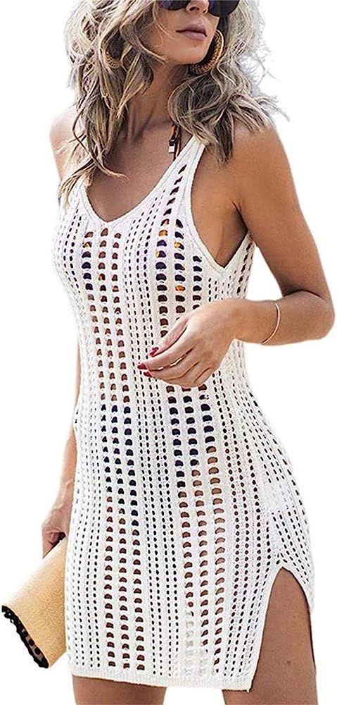 Pcunitly Women Crochet Cover Up Beach Swimsuit Coverups | Amazon (US)