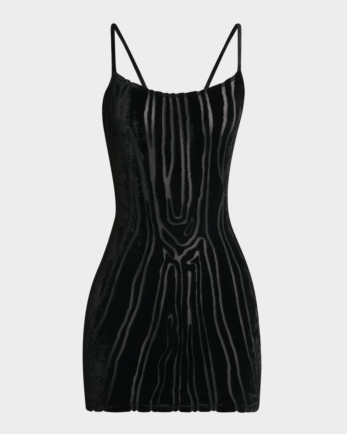 Velvet Burnout Mini Dress | Neiman Marcus