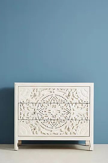 Handcarved Lombok Three-Drawer Dresser | Anthropologie (US)
