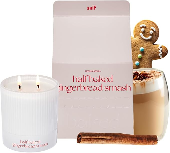 Half Baked Harvest Gingerbread Smash Holiday Scented Candle by Snif, Gourmand, Spicy, Vanilla Sce... | Amazon (US)